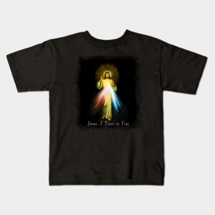 Jesus Divine Mercy Faustina Sacred Heart Catholic Kids T-Shirt